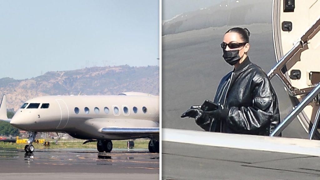 Kim Kardashian vuela a casa desde Milán en su nuevo jet privado