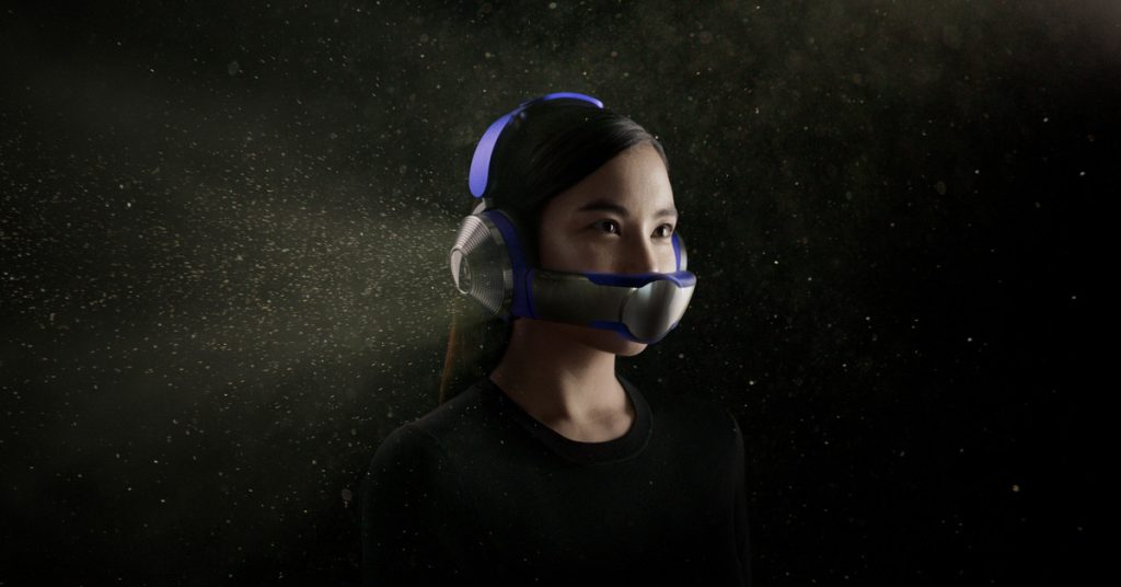 Los extraños nuevos auriculares de Dyson tienen un purificador de aire incorporado
