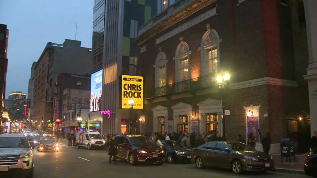 "Los fanáticos le enviaban un mensaje a Chris Rock" en The Boston Show
