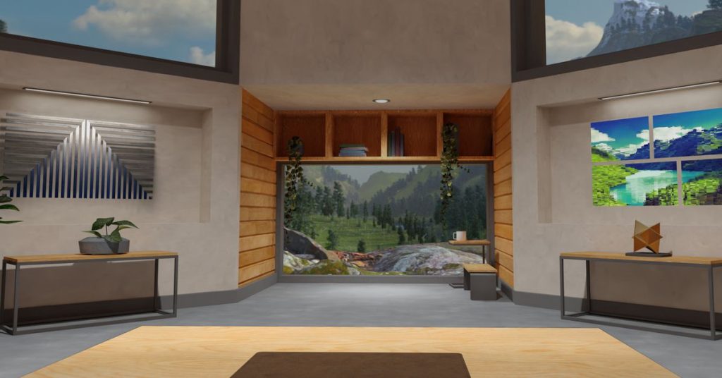 Una nueva actualización de los auriculares Quest te permite relajarte en una habitación junto a la montaña