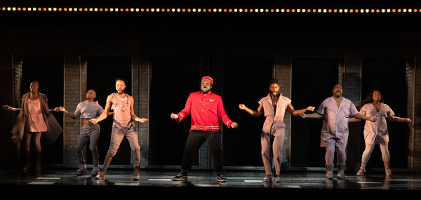 “A Strange Loop” was among the nominees for best new musical. It stars Jaquel Spivey, center, as Usher, a Broadway usher.