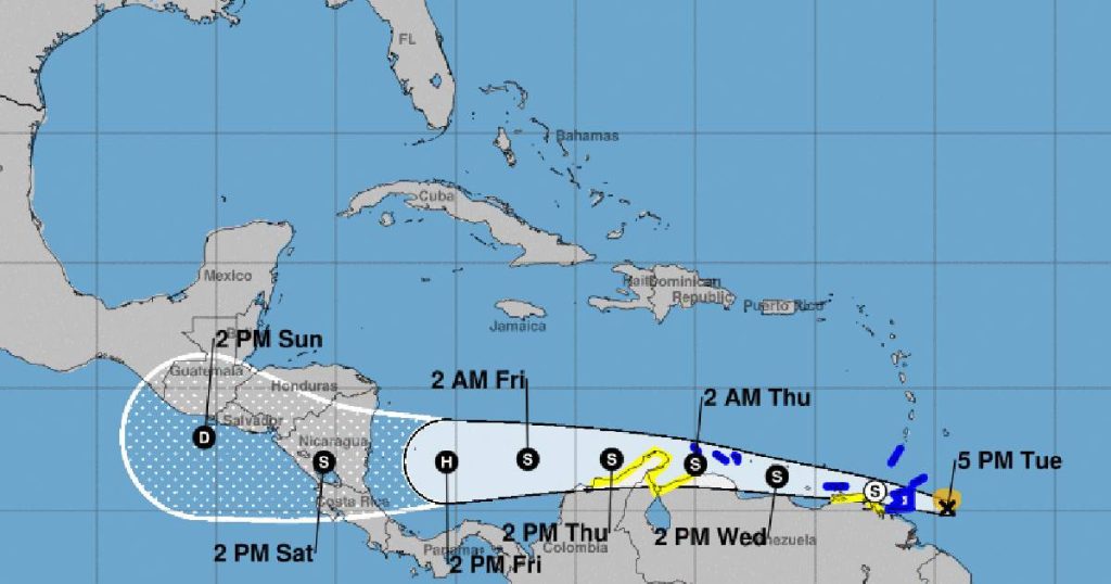 El centro de huracanes observa que es probable que el sistema del Caribe se convierta pronto en la tormenta tropical Bonnie - Orlando Sentinel