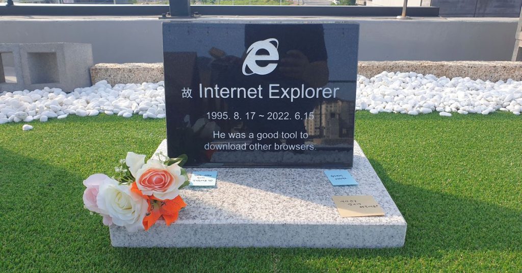 Vea cómo la lápida de Internet Explorer se propaga rápidamente en Corea del Sur
