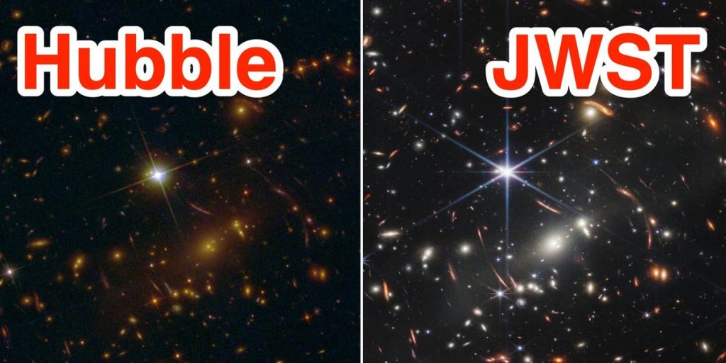 Las imágenes de James Webb vs. Hubble Universe muestran una gran mejora