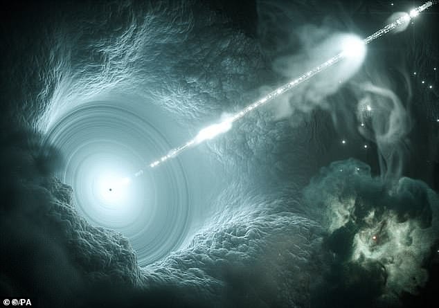 Es probable que el origen de las "partículas fantasma" sea un núcleo galáctico alimentado por agujeros negros supermasivos.