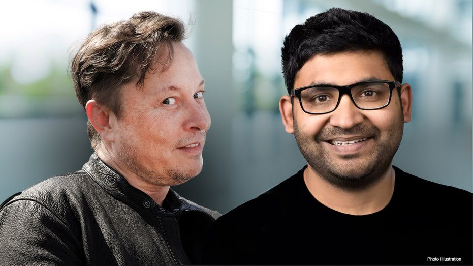 Elon Musk y Parag Agrawal.