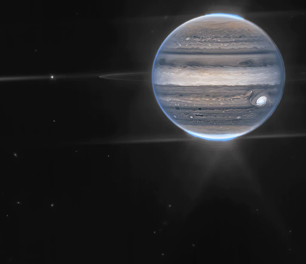 Impresionantes imágenes de Júpiter mostradas por el telescopio James Webb de la NASA