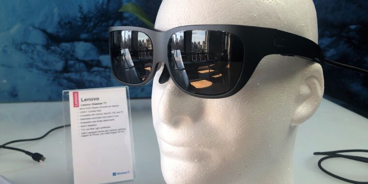 Lenovo anuncia gafas AR de consumo que pueden conectar iPhones