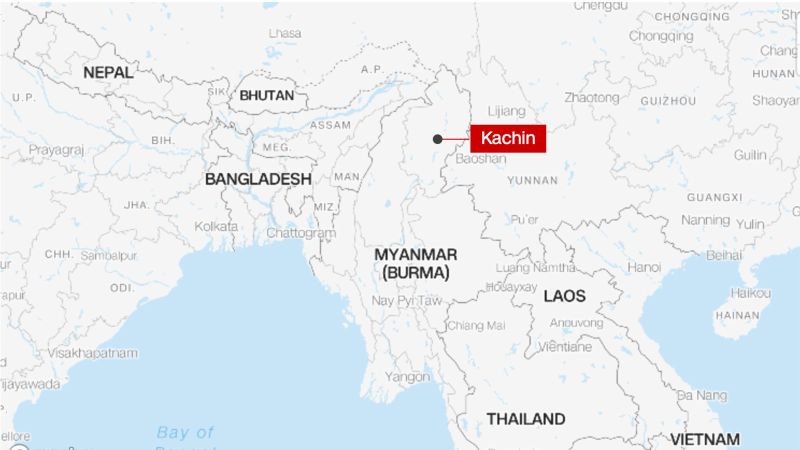 Los rebeldes de Kachin dicen que los ataques aéreos militares en Myanmar han matado a unas 50 personas