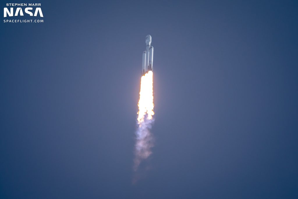Falcon Heavy de SpaceX toma el mando del USSF-44 en su primer vuelo en tres años