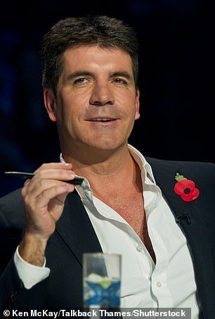 Recuerdo: Simon fue fotografiado en noviembre de 2010 en The X Factor
