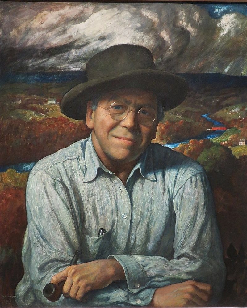 Wyeth, artista e ilustrador nacido en Massachusetts, ha poseído más de 3.000 pinturas, incluido este autorretrato de 1940.